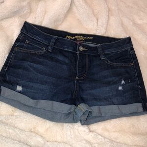 Blue jean shorts